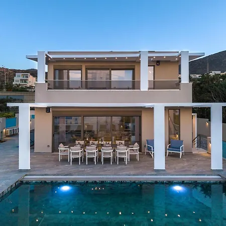 Willa Elmar Bay Villa, Beachfront Luxury Escape With Private Pool Hersonissos (Crete)