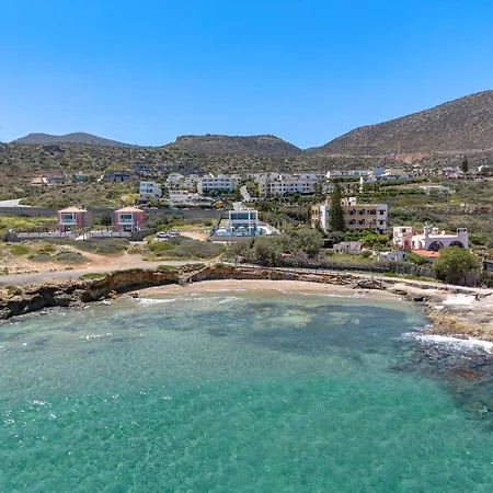 Elmar Bay Villa, Beachfront Luxury Escape With Private Pool Hersonissos (Crete)